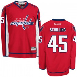 Cameron Schilling Washington Capitals Reebok Authentic Home Jersey (Red)