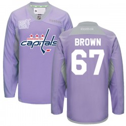 Chris Brown Washington Capitals Reebok Premier 2016 Hockey Fights Cancer Practice Jersey (Purple)