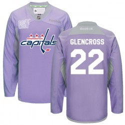 Curtis Glencross Washington Capitals Reebok Premier 2016 Hockey Fights Cancer Practice Jersey (Purple)