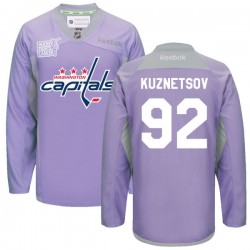 Evgeny Kuznetsov Washington Capitals Reebok Authentic 2016 Hockey Fights Cancer Practice Jersey (Purple)