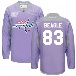 Jay Beagle Washington Capitals Reebok Premier 2016 Hockey Fights Cancer Practice Jersey (Purple)