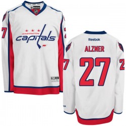 Karl Alzner Washington Capitals Reebok Authentic Away Jersey (White)