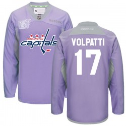 Aaron Volpatti Washington Capitals Reebok Authentic 2016 Hockey Fights Cancer Practice Jersey (Purple)