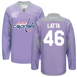 Michael Latta Washington Capitals Reebok Premier 2016 Hockey Fights Cancer Practice Jersey (Purple)