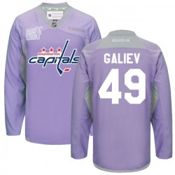 Stanislav Galiev Washington Capitals Reebok Premier 2016 Hockey Fights Cancer Practice Jersey (Purple)