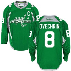 Alex Ovechkin Washington Capitals Reebok Authentic St. Patrick's Day Practice Jersey (Green)