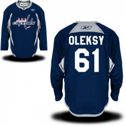 Steve Oleksy Washington Capitals Reebok Premier Practice Team Jersey (Navy Blue)