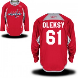 Steve Oleksy Washington Capitals Reebok Authentic Alternate Jersey (Red)