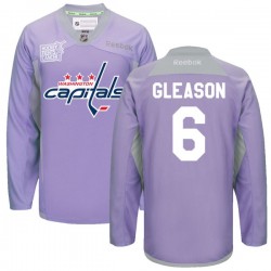 Tim Gleason Washington Capitals Reebok Authentic 2016 Hockey Fights Cancer Practice Jersey (Purple)