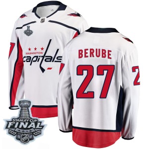 Craig Berube Washington Capitals Fanatics Branded Youth Breakaway Away 2018 Stanley Cup Final Patch Jersey (White)