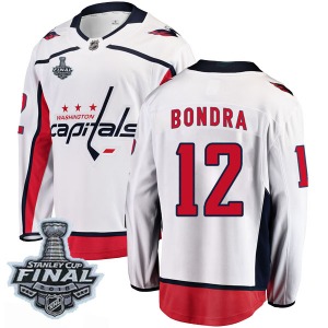 Peter Bondra Washington Capitals Fanatics Branded Youth Breakaway Away 2018 Stanley Cup Final Patch Jersey (White)