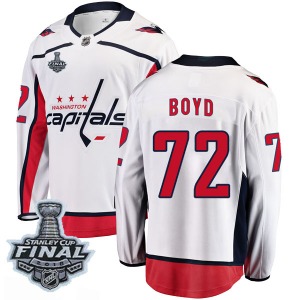 Travis Boyd Washington Capitals Fanatics Branded Youth Breakaway Away 2018 Stanley Cup Final Patch Jersey (White)