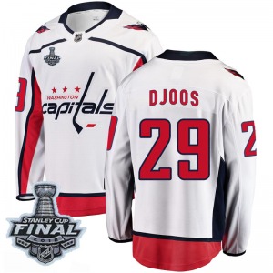 Christian Djoos Washington Capitals Fanatics Branded Youth Breakaway Away 2018 Stanley Cup Final Patch Jersey (White)
