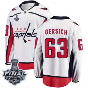 Shane Gersich Washington Capitals Fanatics Branded Youth Breakaway Away 2018 Stanley Cup Final Patch Jersey (White)