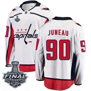 Joe Juneau Washington Capitals Fanatics Branded Youth Breakaway Away 2018 Stanley Cup Final Patch Jersey (White)