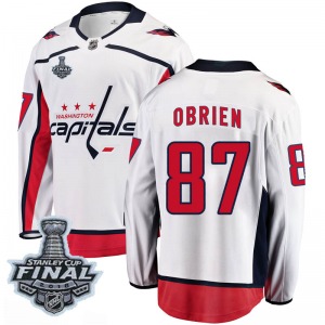 Liam O'Brien Washington Capitals Fanatics Branded Youth Breakaway Away 2018 Stanley Cup Final Patch Jersey (White)