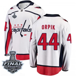 Brooks Orpik Washington Capitals Fanatics Branded Youth Breakaway Away 2018 Stanley Cup Final Patch Jersey (White)