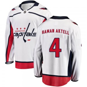 Hardy Haman Aktell Washington Capitals Fanatics Branded Youth Breakaway Away Jersey (White)