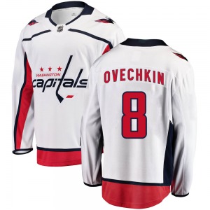 Alex Ovechkin Washington Capitals Fanatics Branded Youth Breakaway Away Jersey (White)
