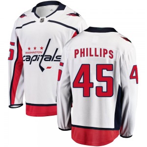Matthew Phillips Washington Capitals Fanatics Branded Youth Breakaway Away Jersey (White)