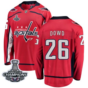 Nic Dowd Washington Capitals Fanatics Branded Youth Breakaway Home 2018 Stanley Cup Champions Patch Jersey (Red)