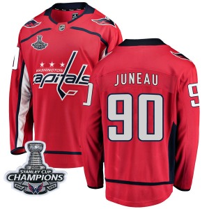 Joe Juneau Washington Capitals Fanatics Branded Youth Breakaway Home 2018 Stanley Cup Champions Patch Jersey (Red)