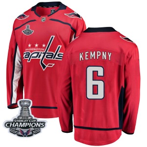 Michal Kempny Washington Capitals Fanatics Branded Youth Breakaway Home 2018 Stanley Cup Champions Patch Jersey (Red)