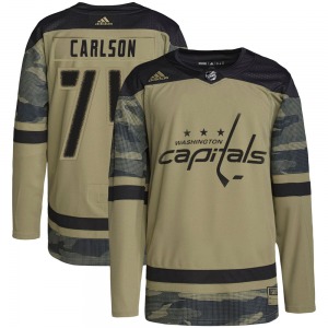 John Carlson Washington Capitals Adidas Authentic Military Appreciation Practice Jersey (Camo)
