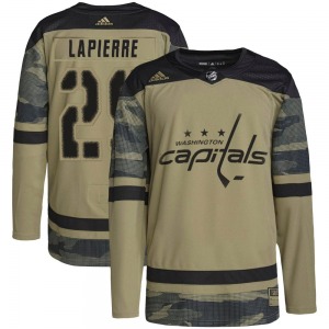 Hendrix Lapierre Washington Capitals Adidas Authentic Military Appreciation Practice Jersey (Camo)
