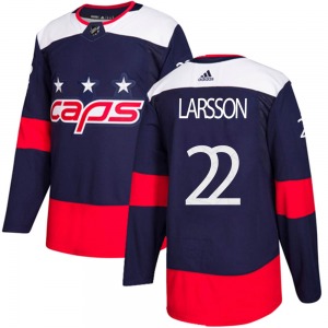 Johan Larsson Washington Capitals Adidas Youth Authentic 2018 Stadium Series Jersey (Navy Blue)