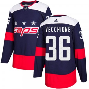 Mike Vecchione Washington Capitals Adidas Youth Authentic 2018 Stadium Series Jersey (Navy Blue)
