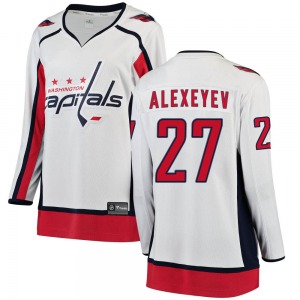 Alexander Alexeyev Washington Capitals Fanatics Branded Women's Breakaway Away Jersey (White)