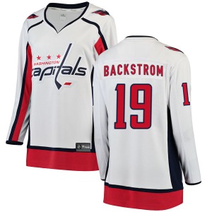 Nicklas Backstrom Washington Capitals Fanatics Branded Women's Breakaway Away Jersey (White)