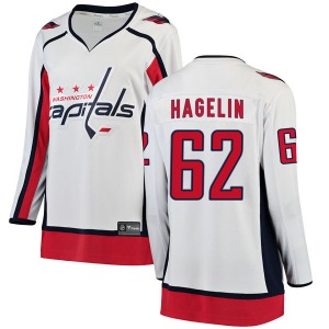 Carl Hagelin Washington Capitals Fanatics Branded Women's Breakaway Away Jersey (White)
