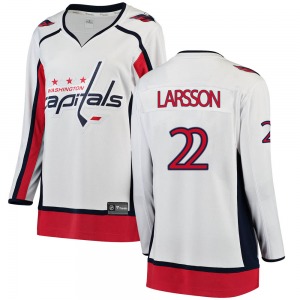 Johan Larsson Washington Capitals Fanatics Branded Women's Breakaway Away Jersey (White)