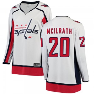 Dylan McIlrath Washington Capitals Fanatics Branded Women's Breakaway Away Jersey (White)
