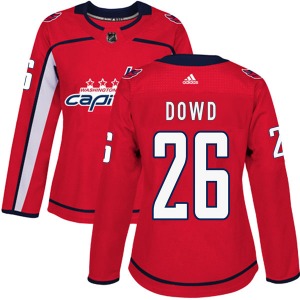 Nic Dowd Washington Capitals Adidas Women's Authentic Home Jersey (Red)