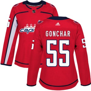 Sergei Gonchar Washington Capitals Adidas Women's Authentic Home Jersey (Red)