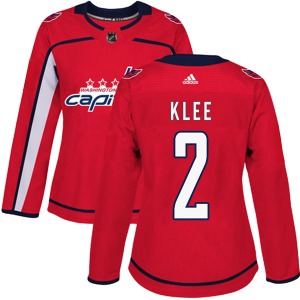 Ken Klee Washington Capitals Adidas Women's Authentic Home Jersey (Red)