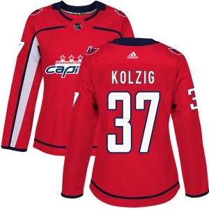 Olaf Kolzig Washington Capitals Adidas Women's Authentic Home Jersey (Red)