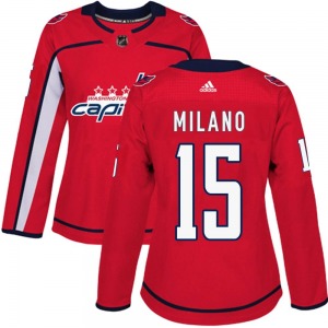 Sonny Milano Washington Capitals Adidas Women's Authentic Home Jersey (Red)