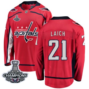 Brooks Laich Washington Capitals Fanatics Branded Breakaway Home 2018 Stanley Cup Champions Patch Jersey (Red)