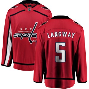 Rod Langway Washington Capitals Fanatics Branded Breakaway Home Jersey (Red)