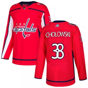 Dennis Cholowski Washington Capitals Adidas Youth Authentic Home Jersey (Red)