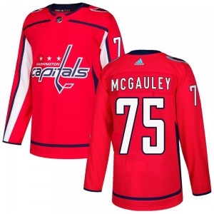 Tim McGauley Washington Capitals Adidas Youth Authentic Home Jersey (Red)