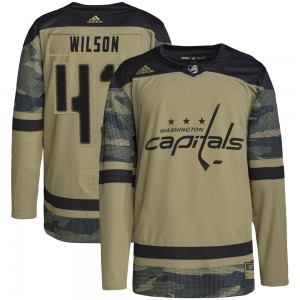 Tom Wilson Washington Capitals Adidas Youth Authentic Military Appreciation Practice Jersey (Camo)