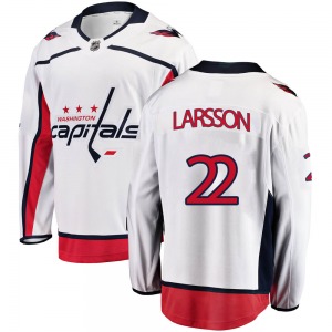 Johan Larsson Washington Capitals Fanatics Branded Breakaway Away Jersey (White)