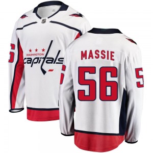 Jake Massie Washington Capitals Fanatics Branded Breakaway Away Jersey (White)