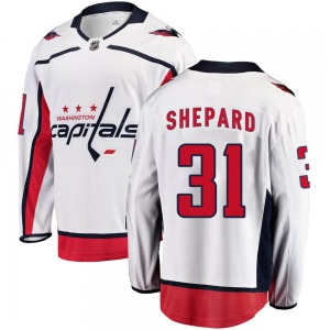 Hunter Shepard Washington Capitals Fanatics Branded Breakaway Away Jersey (White)
