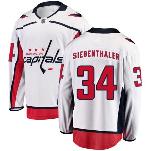 Jonas Siegenthaler Washington Capitals Fanatics Branded Breakaway Away Jersey (White)